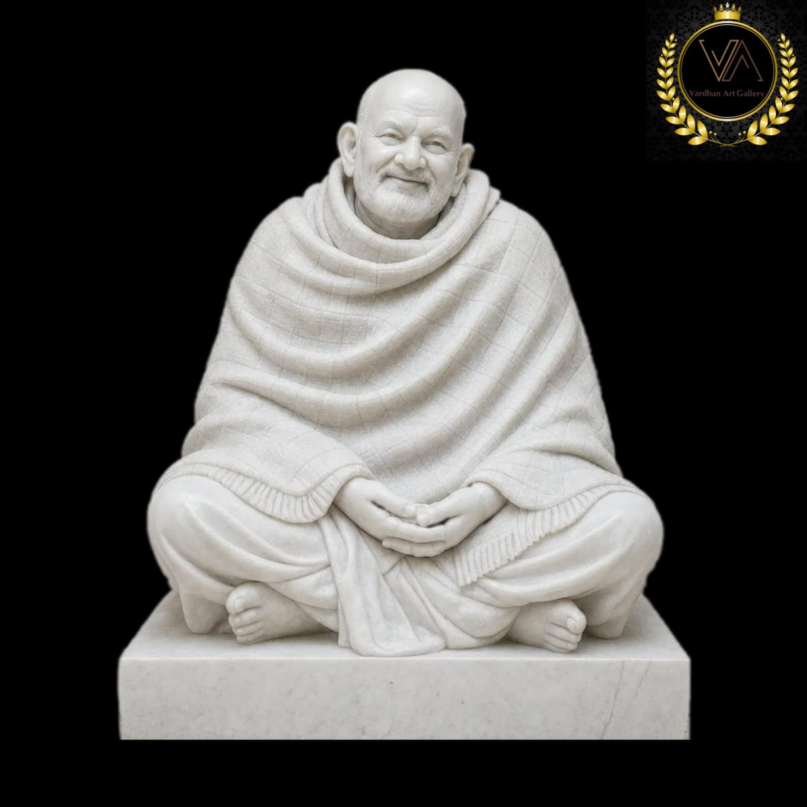 Marble Neem Karori Baba Statue