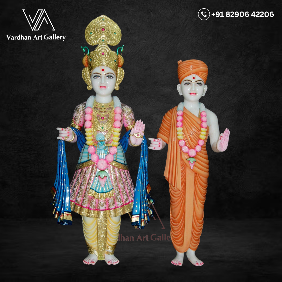 Marble Swaminarayan idol