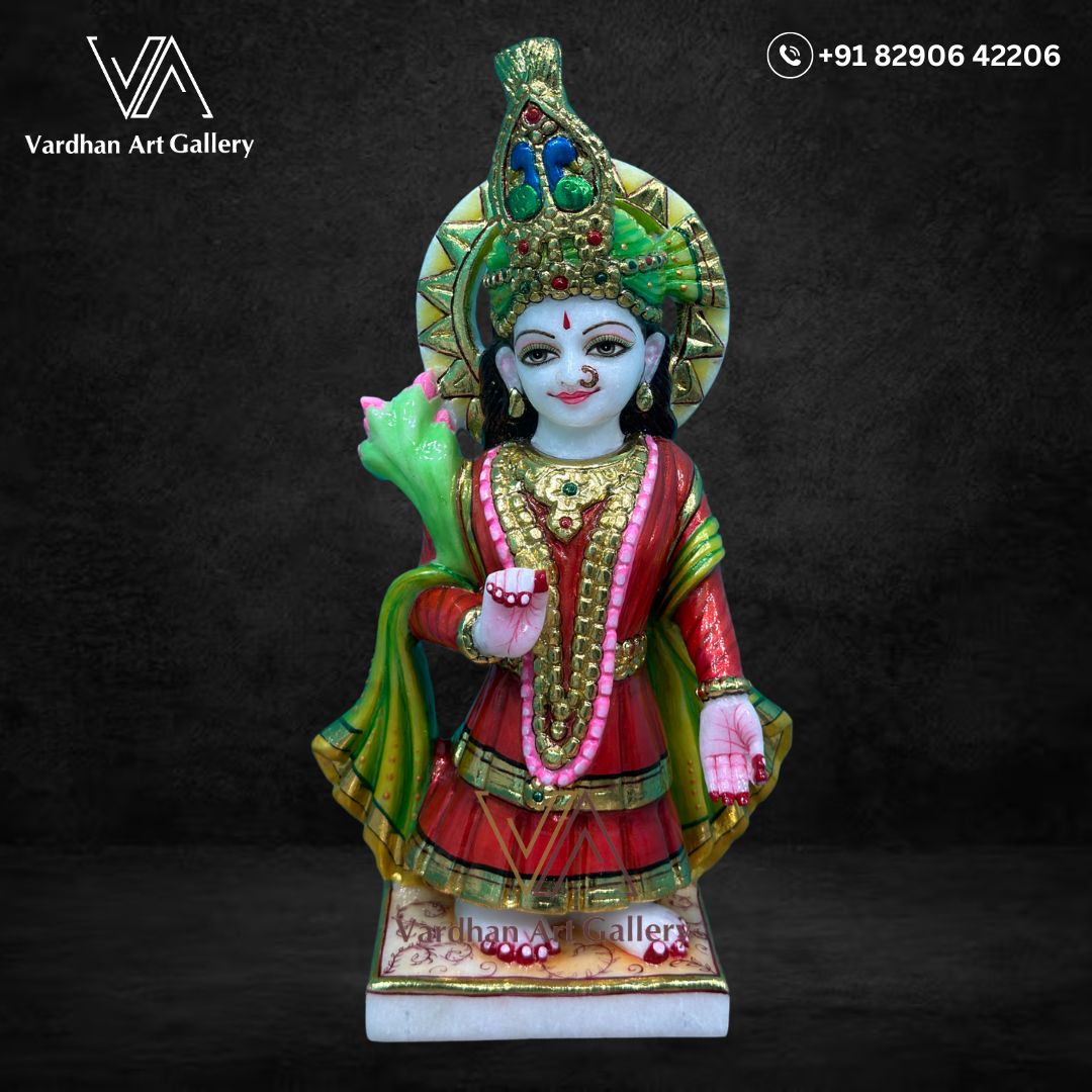 Yamuna ji marble statue