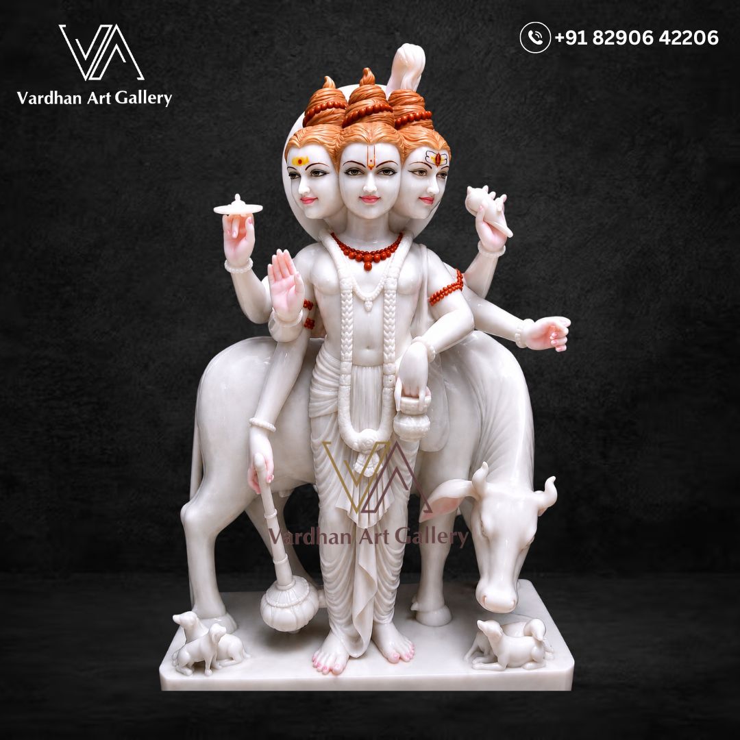  Lord Dattatreya Marble Statue